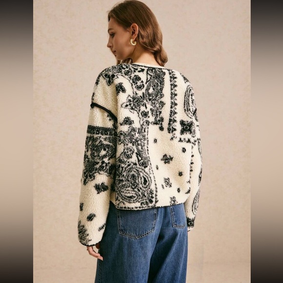 New Sherpa French tie front cardigan sweater pattern - Picture 5 of 9